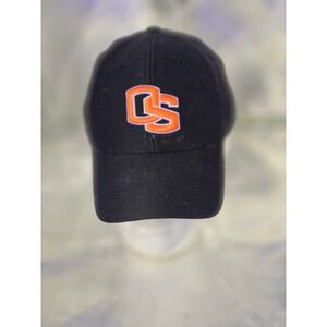 Nike Team Oregon State Beavers OS Logo Fitted Hat Black Orange Baseball Cap